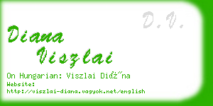 diana viszlai business card